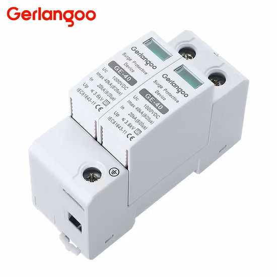 Protetor contra surtos T2 3p 1000V 40ka DC Dispositivo de proteção contra surtos solares